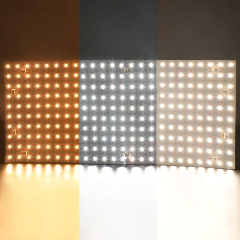 SuperlightingLED Dual White Flexible Cuttable LED Light Sheet 19""x9.5"" 60W 2.5A 24V Lights 2600K to 6500K Dimmable White LED Sheet, Adhesive Backing 1Piece (CCT 2700-6500K), FLS-24V-RGBCCTX288 - Image 1